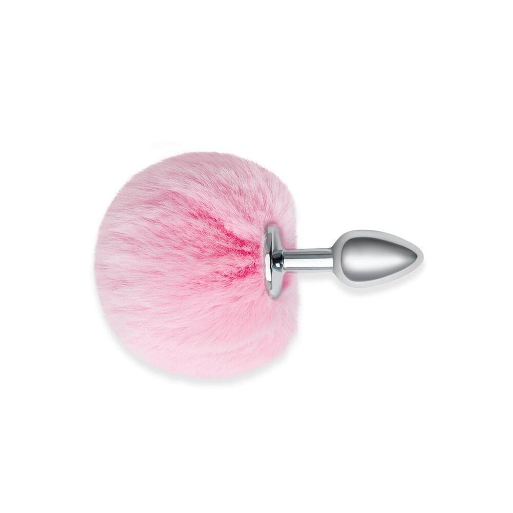 Alternative view of Furry Tales Pink Bunny Tail Butt Plug